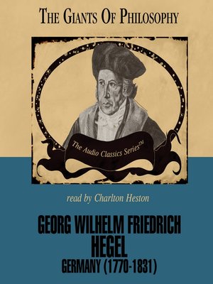 cover image of Georg Wilhelm Friedrich Hegel